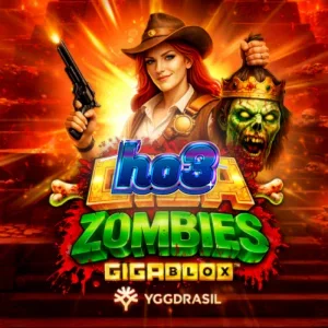 Tampilan visual slot Giga Zombies GigaBlox dengan latar reruntuhan Aztec